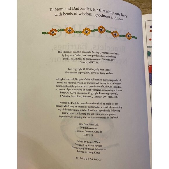 Beading Bracelets Earrings Necklaces & More By Judy Ann Sadler Kids Can Crafts 1 - Picture 4 of 6